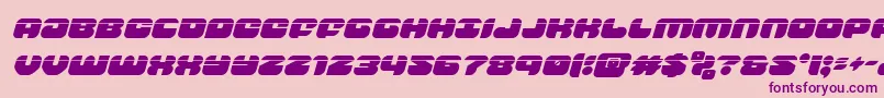 groovysmoothielaserital Font – Purple Fonts on Pink Background
