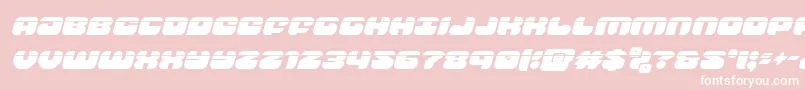 groovysmoothielaserital Font – White Fonts on Pink Background