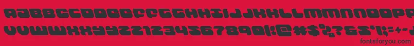 groovysmoothieleft Font – Black Fonts on Red Background