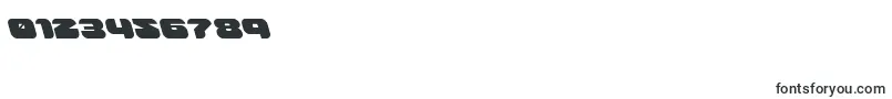 groovysmoothieleft-Schriftart – Schriften für Zahlen und Nummern