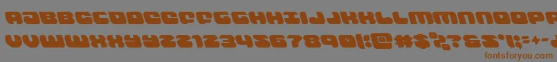 groovysmoothieleft Font – Brown Fonts on Gray Background