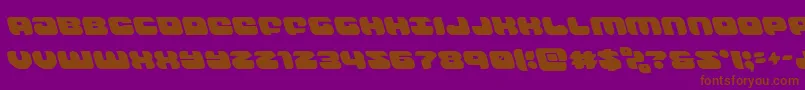 groovysmoothieleft Font – Brown Fonts on Purple Background