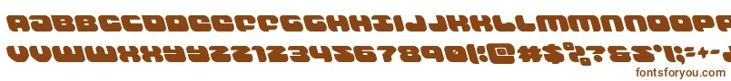 groovysmoothieleft Font – Brown Fonts on White Background