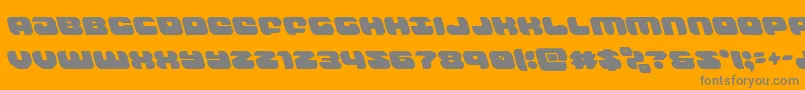 groovysmoothieleft Font – Gray Fonts on Orange Background