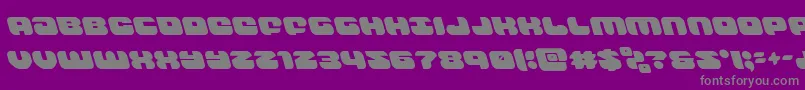 groovysmoothieleft Font – Gray Fonts on Purple Background