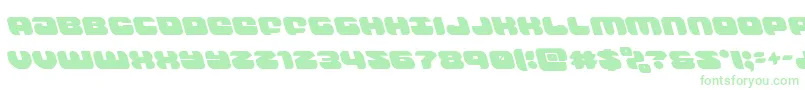 groovysmoothieleft Font – Green Fonts on White Background