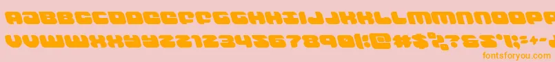 groovysmoothieleft Font – Orange Fonts on Pink Background