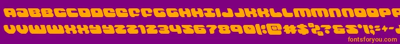 groovysmoothieleft Font – Orange Fonts on Purple Background