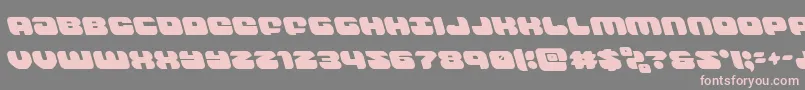 groovysmoothieleft Font – Pink Fonts on Gray Background