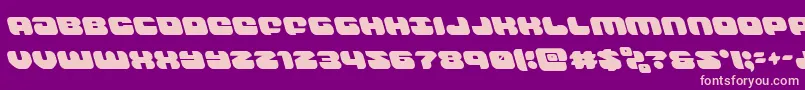 groovysmoothieleft Font – Pink Fonts on Purple Background