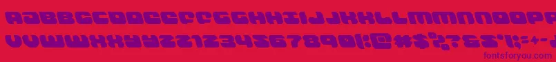 groovysmoothieleft Font – Purple Fonts on Red Background