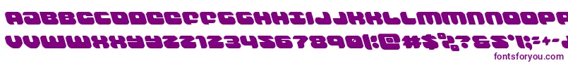 Czcionka groovysmoothieleft – fioletowe czcionki