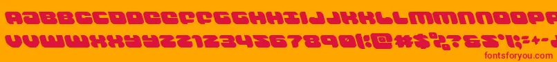 groovysmoothieleft Font – Red Fonts on Orange Background