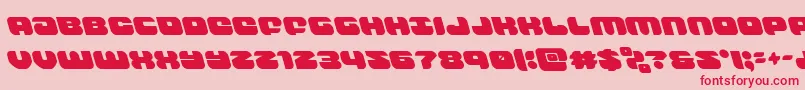 groovysmoothieleft Font – Red Fonts on Pink Background