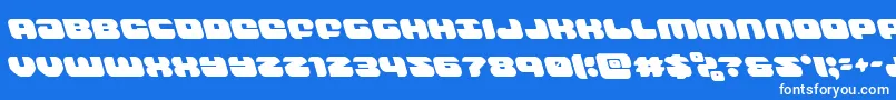 groovysmoothieleft Font – White Fonts on Blue Background