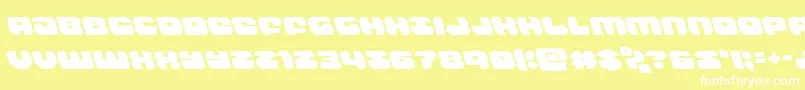 groovysmoothieleft Font – White Fonts on Yellow Background