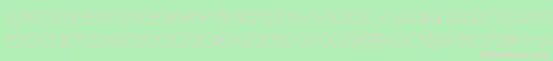 groovysmoothieout Font – Pink Fonts on Green Background