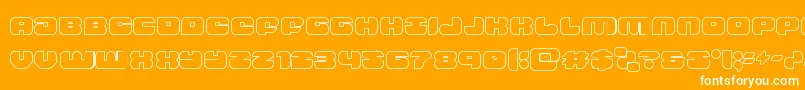 groovysmoothieout Font – White Fonts on Orange Background