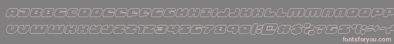 groovysmoothieoutital Font – Pink Fonts on Gray Background