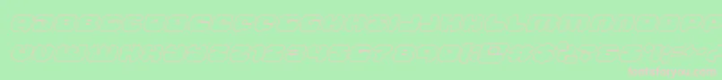 groovysmoothieoutital Font – Pink Fonts on Green Background