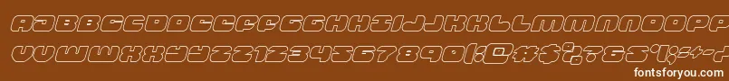 groovysmoothieoutital Font – White Fonts on Brown Background