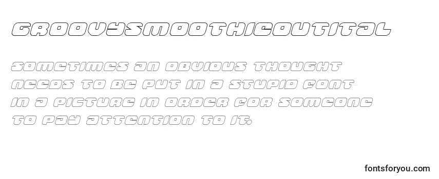 Шрифт Groovysmoothieoutital