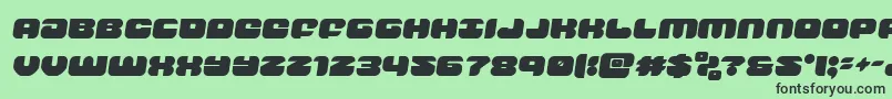 groovysmoothiesemital Font – Black Fonts on Green Background