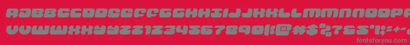 groovysmoothiesemital Font – Gray Fonts on Red Background