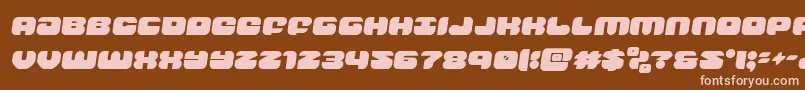 groovysmoothiesemital Font – Pink Fonts on Brown Background