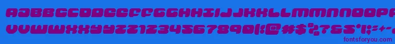 groovysmoothiesemital Font – Purple Fonts on Blue Background
