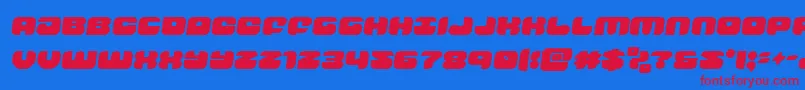 groovysmoothiesemital Font – Red Fonts on Blue Background