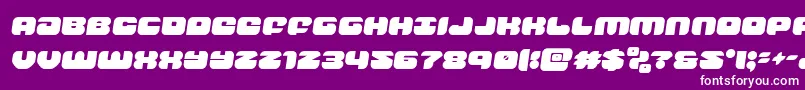 groovysmoothiesemital Font – White Fonts on Purple Background