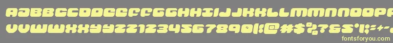 groovysmoothiesemital Font – Yellow Fonts on Gray Background