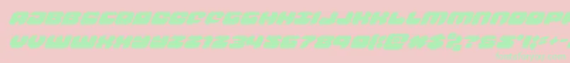 groovysmoothiesuperital-Schriftart – Grüne Schriften auf rosa Hintergrund