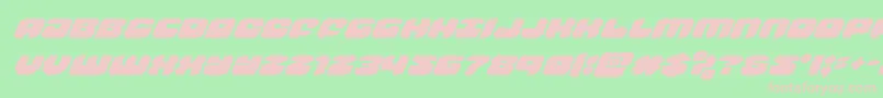 groovysmoothiesuperital Font – Pink Fonts on Green Background