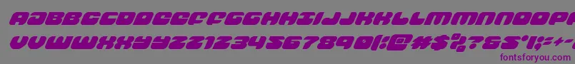 groovysmoothiesuperital Font – Purple Fonts on Gray Background