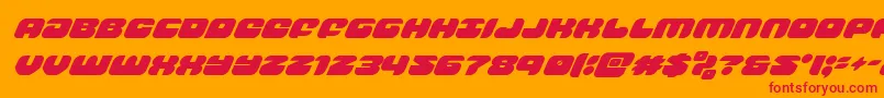 groovysmoothiesuperital Font – Red Fonts on Orange Background