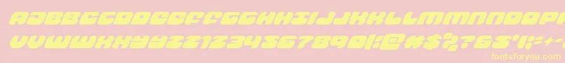 More about groovysmoothiesuperital Font groovysmoothiesuperital Font – Yellow Fonts on Pink Background
