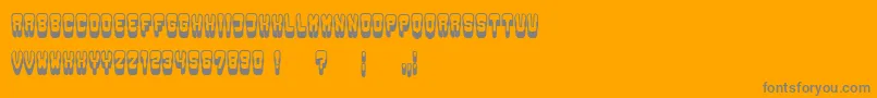 Groowing Font – Gray Fonts on Orange Background