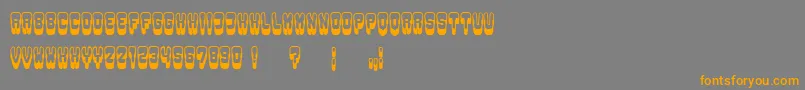 Groowing Font – Orange Fonts on Gray Background