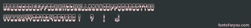 Groowing Font – Pink Fonts on Black Background