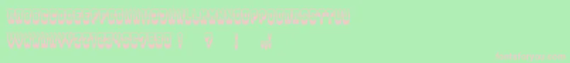 Groowing Font – Pink Fonts on Green Background