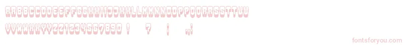 Groowing Font – Pink Fonts on White Background