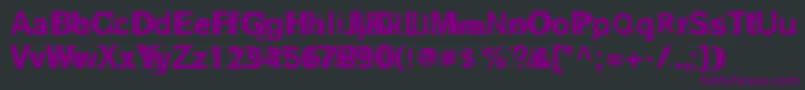 GROSAF   Font – Purple Fonts on Black Background