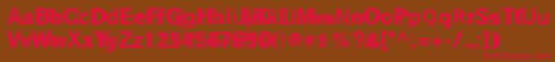 GROSAF   Font – Red Fonts on Brown Background