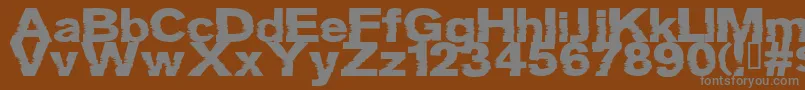 GROTB    Font – Gray Fonts on Brown Background