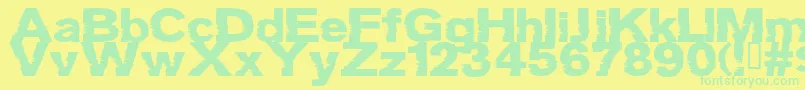 Подробнее о шрифте GROTB    Шрифт GROTB    – зелёные шрифты на жёлтом фоне