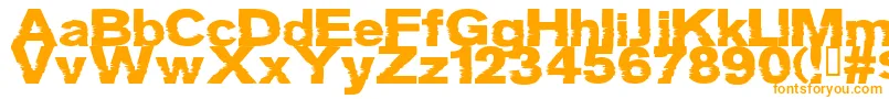 GROTB    Font – Orange Fonts on White Background