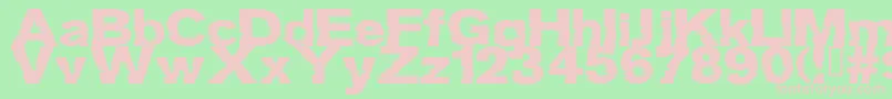 GROTB    Font – Pink Fonts on Green Background