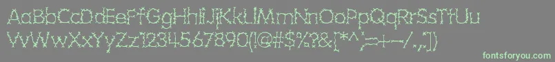 grotesq Font – Green Fonts on Gray Background